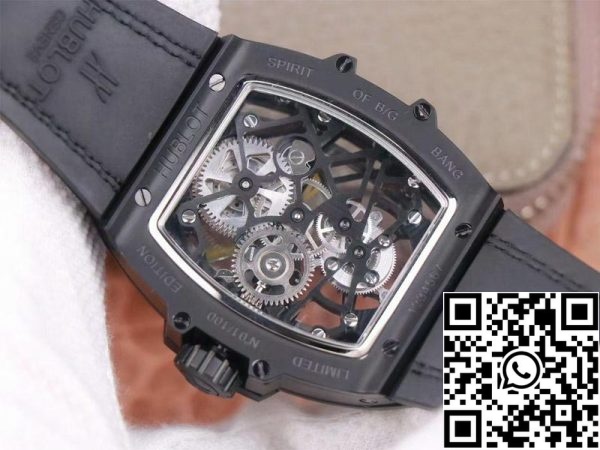 Hublot Masterpiece Tourbillon 906 ND 0129 VR AES12 1 1 Best Edition JB Factory Skeletonized Dial Swiss HUB 9006 US Replica Uhr 3300 Hublot Masterpiece Tourbillon 906.ND.0129.VR.AES12 1:1 Best Edition JB Factory Skeletonized Dial Swiss HUB 9006