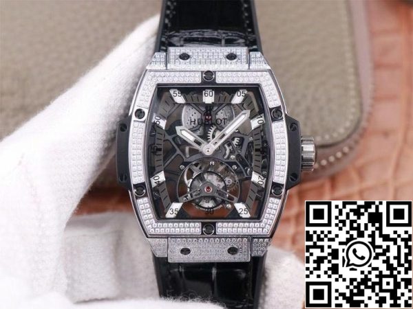 Hublot Masterpiece Tourbillon 906 NX 0129 VR AES13 1 1 Melhor Edição JB Factory Diamond Swiss HUB 9006 US Réplica Relógio 3195 Hublot Masterpiece Tourbillon 906.NX.0129.VR.AES13 1:1 Melhor Edição JB Factory Diamond Swiss HUB 9006