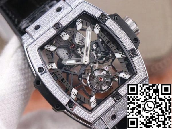 Hublot Masterpiece Tourbillon 906 NX 0129 VR AES13 1 1 Best Edition JB Factory Diamond Swiss HUB 9006 US Replica Uhr 647 Hublot Masterpiece Tourbillon 906.NX.0129.VR.AES13 1:1 Best Edition JB Factory Diamond Swiss HUB 9006