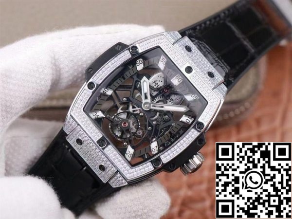 Hublot Masterpiece Tourbillon 906 NX 0129 VR AES13 1 1 Най-доброто издание JB Factory Diamond Swiss HUB 9006 САЩ реплика часовник 8280 Hublot Masterpiece Tourbillon 906.NX.0129.VR.AES13 1: 1 Най-доброто издание JB Factory Diamond Swiss HUB 9006