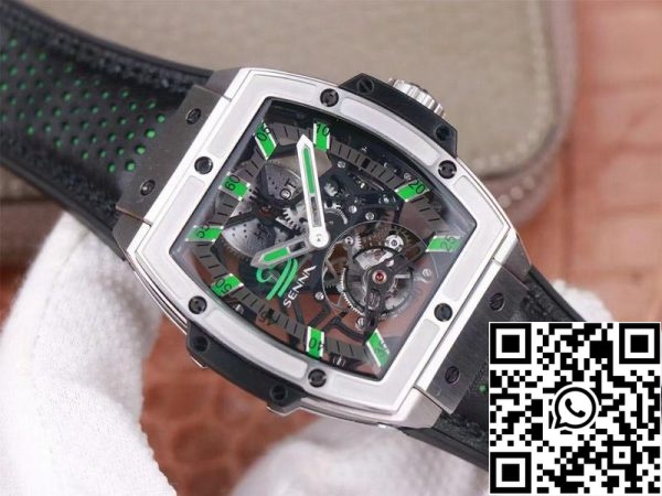 Hublot Masterpiece Tourbillon 906 NX 0129 VR AES13 1 1 Best Edition JB Factory Skeletonized Dial Swiss HUB 9006 US Replica Ρολόι 3183 Hublot Masterpiece Tourbillon 906.NX.0129.VR.AES13 1:1 Best Edition JB Factory Skeletonized Dial Swiss HUB 9006