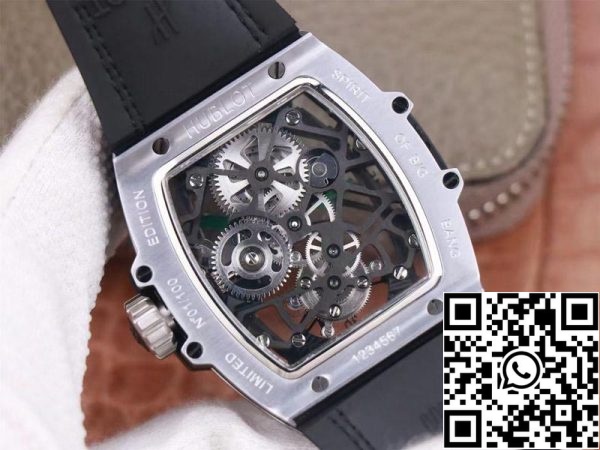 ساعة Hublot Masterpiece Tourbillon 906 NX 0129 VR AES13 1 1 1 أفضل إصدار JB Factory Skeletonized Dial Swiss HUB 9006 US Replica 9013 ساعة Hublot Masterpiece Tourbillon 906.NX.0129.VR.AES13 1:1 أفضل إصدار JB Factory Skeletonized Dial Swiss HUB 9006