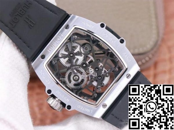 Hublot Masterpiece Tourbillon 906 NX 0129 VR AES13 1 1 Лучшее издание JB Завод Белый час швейцарский HUB 9006 США Реплика Смотреть 1584 Hublot Masterpiece Tourbillon 906.NX.0129.VR.AES13 1:1 Лучшее издание JB Завод Белый час швейцарский HUB 9006