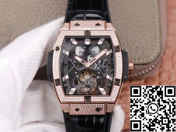 Hublot Masterpiece Tourbillon 906 OX 0123 VR AES13 1 1 Migliore edizione JB Factory oro rosa diamante svizzero HUB 9006 Replica Orologio 2394 Hublot Masterpiece Tourbillon 906.OX.0123.VR.AES13 1:1 Migliore edizione JB Factory oro rosa diamante svizzero HUB 9006