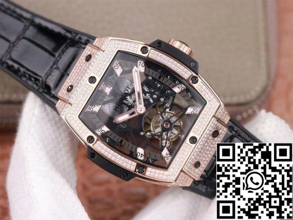 Hublot Masterpiece Tourbillon 906 OX 0123 VR AES13 1 1 Migliore edizione JB Factory oro rosa diamante svizzero HUB 9006 Replica Orologio 3926 Hublot Masterpiece Tourbillon 906.OX.0123.VR.AES13 1:1 Migliore edizione JB Factory oro rosa diamante svizzero HUB 9006