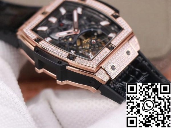 Hublot Masterpiece Tourbillon 906 OX 0123 VR AES13 1 1 Migliore edizione JB Factory oro rosa diamante svizzero HUB 9006 Replica Orologio 5541 Hublot Masterpiece Tourbillon 906.OX.0123.VR.AES13 1:1 Migliore edizione JB Factory oro rosa diamante svizzero HUB 9006