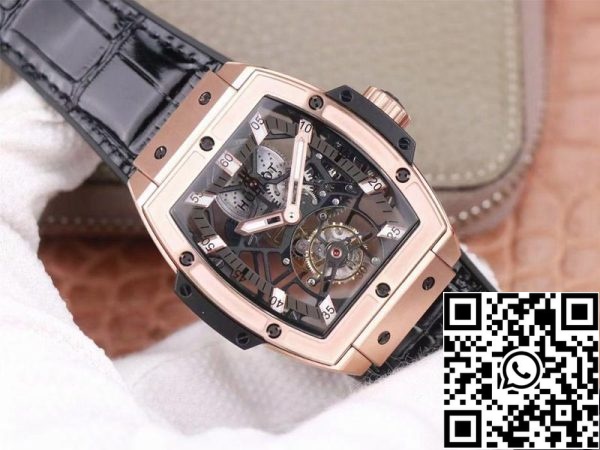 Hublot Masterpiece Tourbillon 906 OX 0123 VR AES13 1 1 Best Edition JB Factory Rose Gold White Hour Sveitsin HUB 9006 US Replica Watch 1302 Hublot Masterpiece Tourbillon 906.OX.0123.VR.AES13 1:1 Best Edition JB Factory Rose Gold White Hour Sveitsin HUB 9006