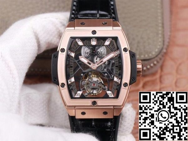 Hublot Masterpiece Tourbillon 906 OX 0123 VR AES13 1 1 Best Edition JB Factory Rose Gold White Hour Swiss HUB 9006 US Replica Watch 6763 Hublot Masterpiece Tourbillon 906.OX.0123.VR.AES13 1:1 Best Edition JB Factory Rose Gold White Hour Swiss HUB 9006