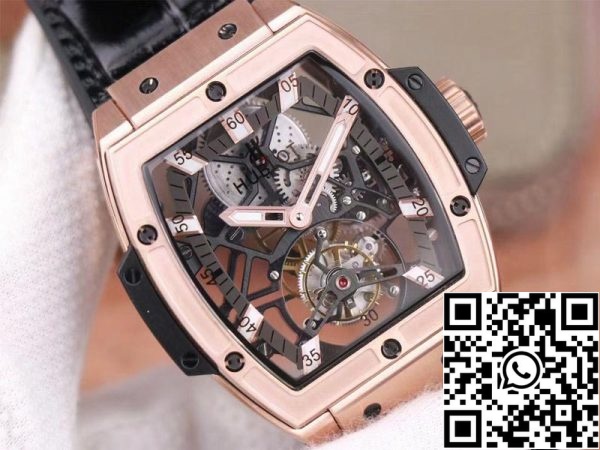 Hublot Masterpiece Tourbillon 906 OX 0123 VR AES13 1 1 Best Edition JB Factory Rose Gold White Hour Swiss HUB 9006 US Replique Montres 6963 Hublot Masterpiece Tourbillon 906.OX.0123.VR.AES13 1:1 Best Edition JB Factory Rose Gold White Hour Swiss HUB 9006