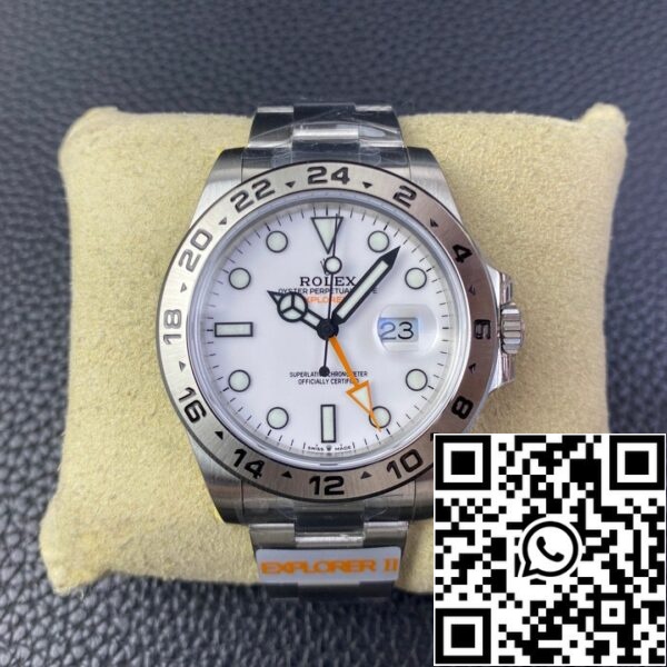 IMG 20240314 WA0046 Rolex Explorer II 226570 JVS Miesten kellot 1:1 Best Edition 3285 liikkeen valkoinen soittaa