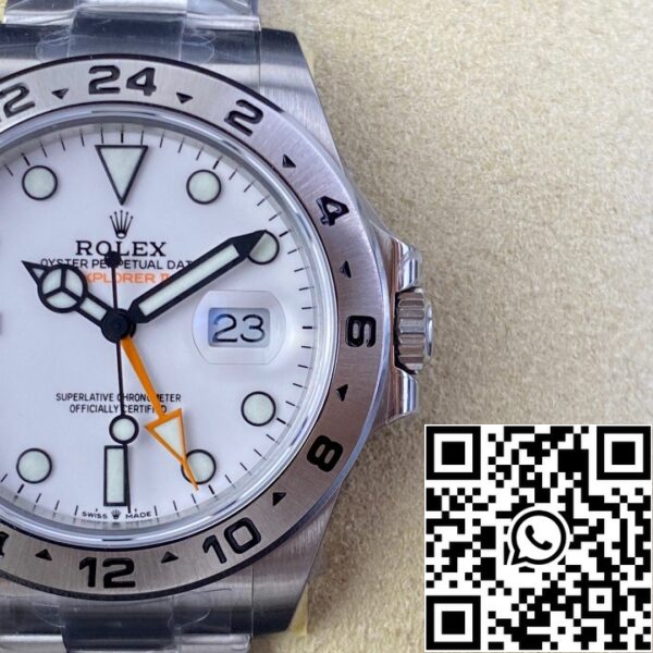 IMG 20240314 WA0049 Rolex Explorer II 226570 JVS Miesten kellot 1:1 Best Edition 3285 liikkeen valkoinen soittaa