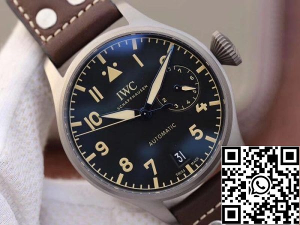 IWC Big Pilot IW501004 ZF Factory 1 1 Най-доброто издание швейцарски ETA51111 черен циферблат САЩ реплика часовник 1424 IWC Big Pilot IW501004 ZF Factory 1: 1 Най-доброто издание швейцарски ETA51111 черен циферблат