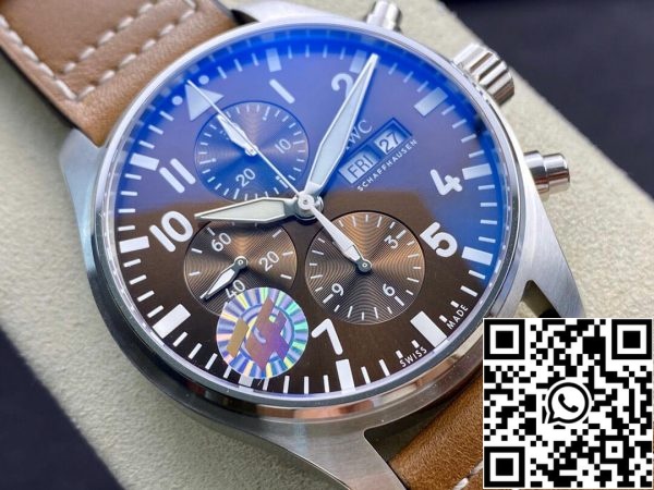 IWC Pilot Chronograph IW377713 ZF Factory 1 1 Best Edition Swiss ETA7750 Brown Dial US Replica Klocka 4554 IWC Pilot Chronograph IW377713 ZF Factory 1:1 Best Edition Swiss ETA7750 Brown Dial