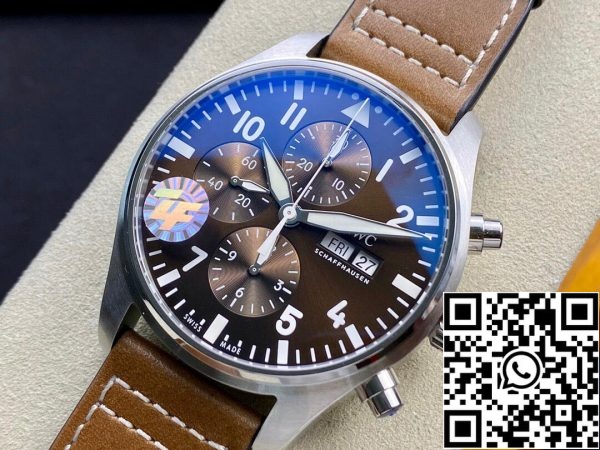 IWC Pilot Chronograph IW377713 ZF Factory 1 1 Best Edition švicarski ETA7750 Brown Dial ZDA replika Watch 724 IWC Pilot Chronograph IW377713 ZF Factory 1: 1 Best Edition švicarski ETA7750 Brown Dial