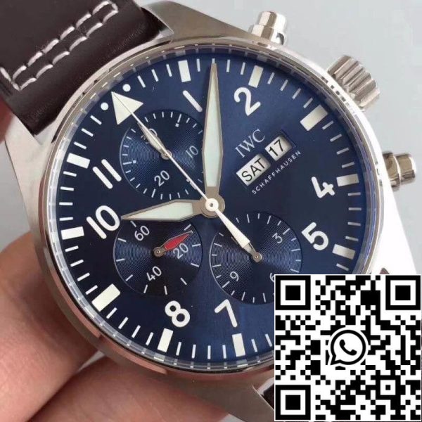 IWC Pilot Chronograph IW377714 ZF Factory Miesten kellot 1 1 Best Edition Sveitsin ETA7750 US Replica Watch 8536 IWC Pilot Chronograph IW377714 ZF Factory Miesten kellot 1:1 Best Edition Sveitsin ETA7750