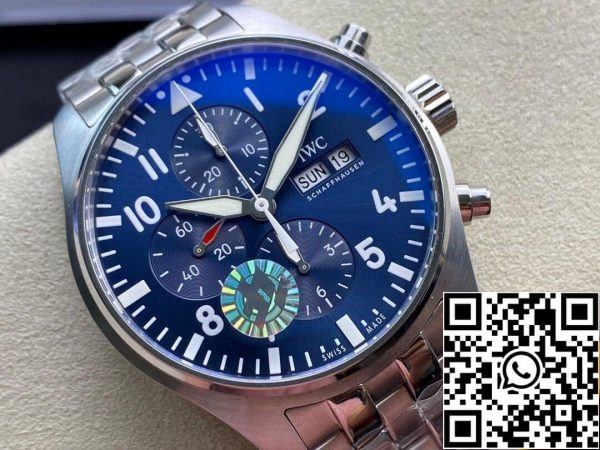 IWC Pilot Chronograph IW377717 ZF Factory 1:1 Best Edition Swiss ETA7750 Blue Dial US Replica Watch 4401 IWC Pilot Chronograph IW377717 ZF Factory 1:1 Best Edition Swiss ETA7750 Blue Dial