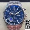 IWC Pilot Chronograph IW377717 ZF Factory 1:1 Best Edition Swiss ETA7750 Blue Dial US Replica Watch 890 IWC Pilot Chronograph IW377717 ZF Factory 1:1 Best Edition Swiss ETA7750 Blue Dial