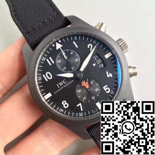 IWC Pilot Chronograph IW388001 ZF Factory 1 1 Best Edition Swiss ETA7750 Black Dial US Replica Watch 7117 IWC Pilot Chronograph IW388001 ZF Factory 1:1 Best Edition Swiss ETA7750 Black Dial