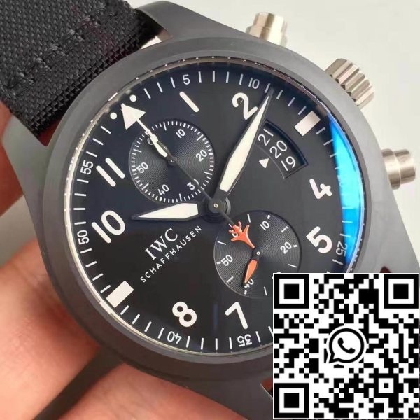 IWC Pilot Chronograph IW388001 ZF Factory 1 1 Best Edition Swiss ETA7750 Black Dial US Replica Watch 7721 IWC Pilot Chronograph IW388001 ZF Factory 1:1 Best Edition Swiss ETA7750 Black Dial