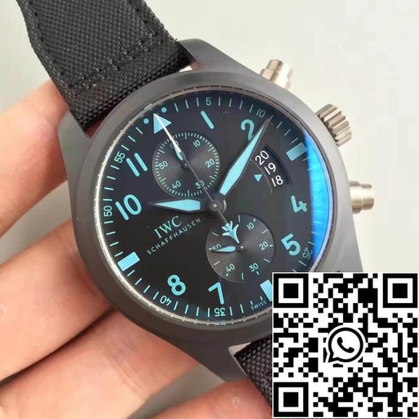 IWC Pilot Chronograph IW388003 ZF Factory 1 1 Best Edition Swiss ETA7750 Black Dial US Replica Klocka 2286 IWC Pilot Chronograph IW388003 ZF Factory 1:1 Best Edition Swiss ETA7750 Black Dial