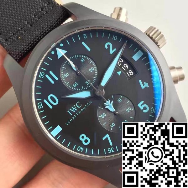 IWC Pilot Chronograph IW388003 ZF Factory 1 1 Migliore edizione svizzera ETA7750 Quadrante Nero Replica Orologio 5282 IWC Pilot Chronograph IW388003 ZF Factory 1:1 Migliore edizione svizzera ETA7750 Quadrante Nero