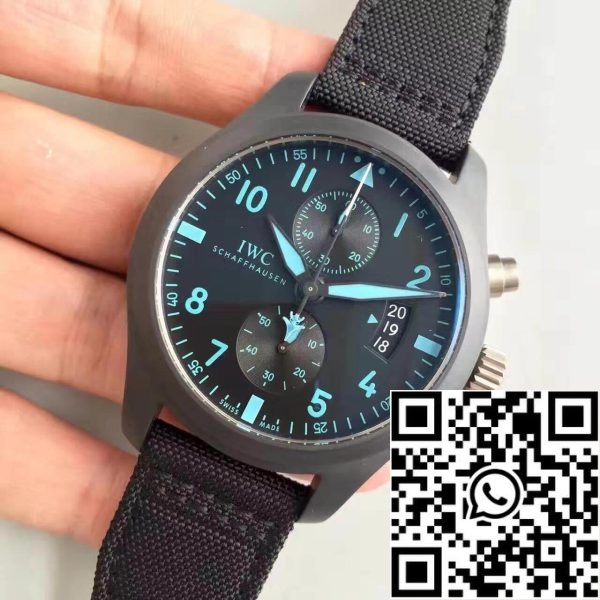 ساعة IWC بايلوت كرونوغراف IWC Pilot Chronograph IW388003 ZF Factory 1:1 أفضل إصدار سويسري ETA7750 Black Dial ساعة أمريكية مقلدة 7286 IWC Pilot Chronograph IW388003 ZF Factory 1:1 أفضل إصدار سويسري ETA7750 Black Dial