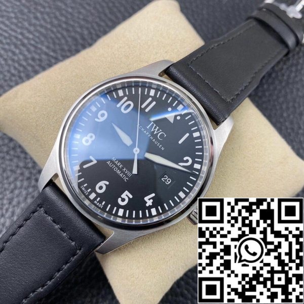 IWC Pilot IW327001 1 1 Best Edition V7 Factory Black Dial US Replica Klocka 8613 IWC Pilot IW327001 1:1 Best Edition V7 Factory Black Dial