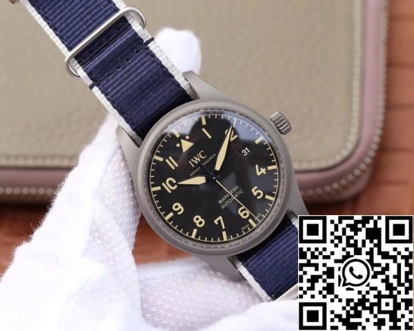 IWC Pilot IW327006 1 1 Best Edition M Factory Blue Strap US Replica Watch 3104 IWC Pilot IW327006 1:1 Best Edition M + Factory Blue Strap