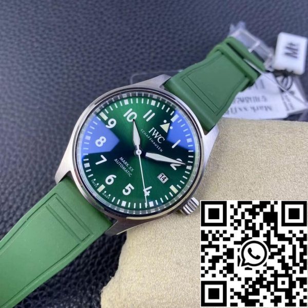 IWC Pilot IW328205 1 1 Best Edition M Factory Green Dial US Replica Watch 5694 IWC Pilot IW328205 1:1 Best Edition M+ Factory Green Dial