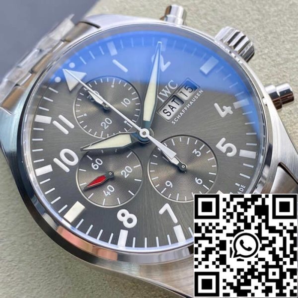 IWC Pilot IW377719 1 1 Best Edition ZF Factory Grey Dial US Replica Óra 1450 IWC Pilot IW377719 1:1 Best Edition ZF Factory Grey Dial