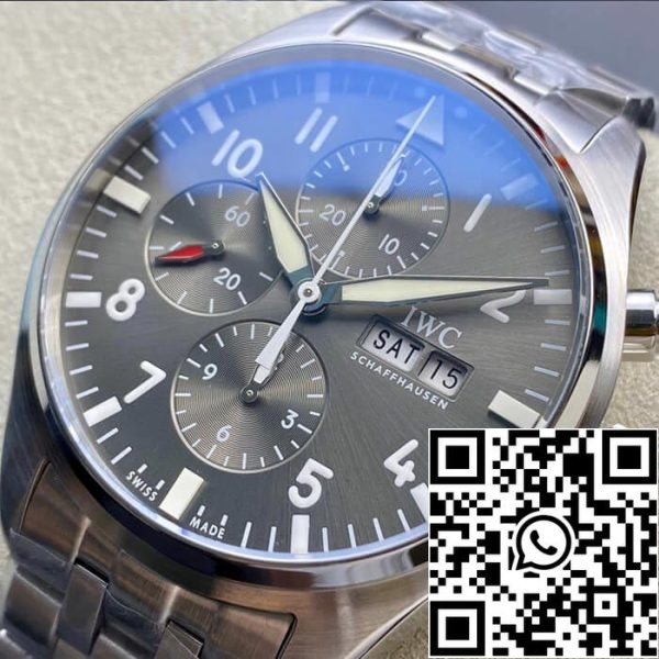 IWC Pilot IW377719 1 1 Best Edition ZF Factory Grey Dial ΗΠΑ Replica ρολόι 4875 IWC Pilot IW377719 1: 1 Best Edition ZF Factory Grey Dial