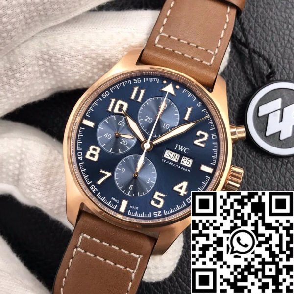 IWC Pilot IW377721 1:1 Best Edition ZF Factory Rose Gold US Replica Zegarek 1800 IWC Pilot IW377721 1:1 Best Edition ZF Factory Rose Gold