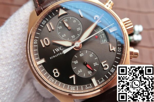 IWC Pilot IW387802 1 1 Best Edition ZF Factory Rose Gold tumma harmaa Dial Yhdysvaltain Replica katsella 9106 IWC Pilot IW387802 1: 1 Best Edition ZF Factory Rose Gold tumma harmaa Dial