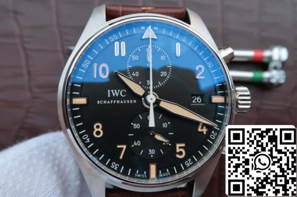 IWC Pilot IW387808 1 1 Best Edition ZF Factory Quadrante Nero Replica Orologio 1002 IWC Pilot IW387808 1:1 Best Edition ZF Factory Quadrante Nero