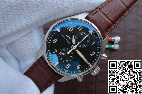 IWC Pilot IW387808 1 1 Best Edition ZF Factory Musta Dial Yhdysvaltain Replica katsella 4672 IWC Pilot IW387808 1: 1 Best Edition ZF Factory Musta Dial