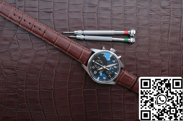 IWCのパイロットIW387808 1:1ベスト版ZFの工場ブラックダイヤルアメリカレプリカ時計6319 IWCのパイロットIW387808 1:1ベスト版ZFの工場ブラックダイヤル