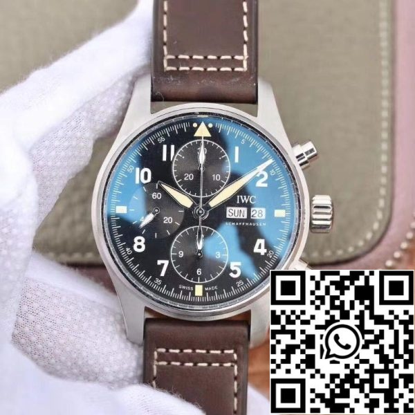 IWC Pilot IW387903 2019 New Spitfire Chronograph ZF Factory 1 1 Best Edition Stainless Steel Case Swiss ETA7750 US Replica Watch 1428 IWC Pilot IW387903 2019 New Spitfire Chronograph ZF Factory 1:1 Best Edition Stainless Steel Case Swiss ETA7750