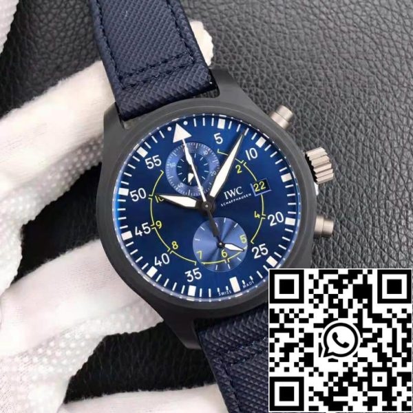 ساعة IWC Pilot IWC Pilot IW389008 1:1 أفضل إصدار ZF Factory Blue Dial ساعة أمريكية مقلدة 1348 ساعة IWC Pilot IW389008 1:1 أفضل إصدار ZF Factory Blue Dial