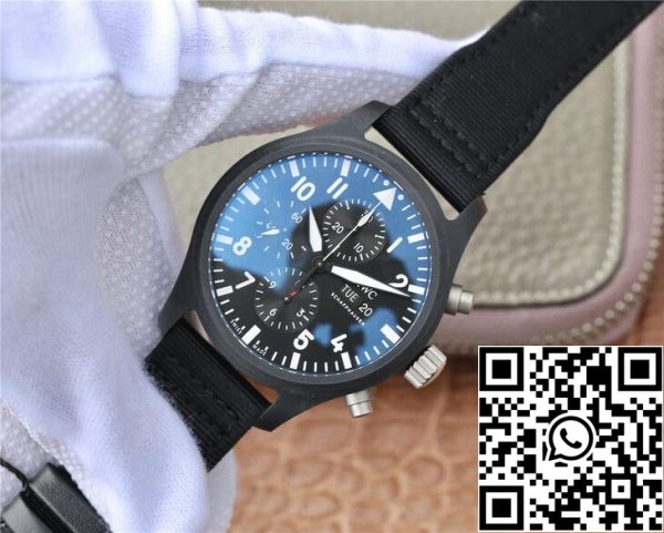 IWC Pilot IW389101 1 1 Best Edition ZF Factory Kerámia fekete számlap amerikai Replica Watch 1186 IWC Pilot IW389101 1: 1 Best Edition ZF Factory Kerámia fekete számlap