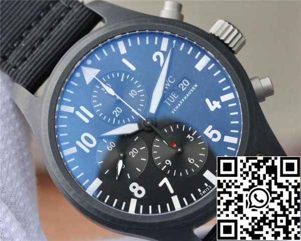 IWC Pilot IW389101 1 1 Best Edition ZF Factory Ceramics Black Dial US Replica Klocka 2295 IWC Pilot IW389101 1:1 Best Edition ZF Factory Ceramics Black Dial