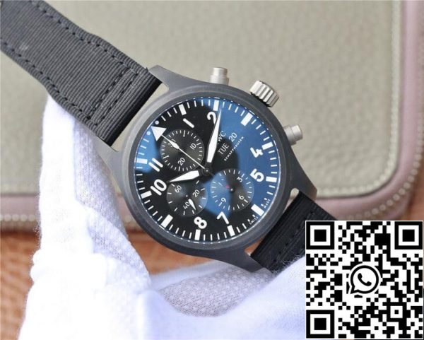 IWC Pilot IW389101 1 1 Best Edition ZF Factory Ceramics Black Dial US Replica Watch 8202 IWC Pilot IW389101 1:1 Best Edition ZF Factory Ceramics Black Dial