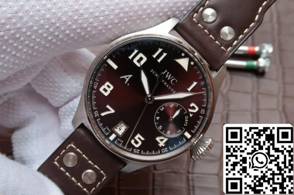 IWC Pilot IW500422 1 1 Лучшее издание ZF завода коричневый циферблат кожаный ремешок США Реплика часы 2587 IWC Pilot IW500422 1:1 Лучшее издание ZF завода коричневый циферблат кожаный ремешок