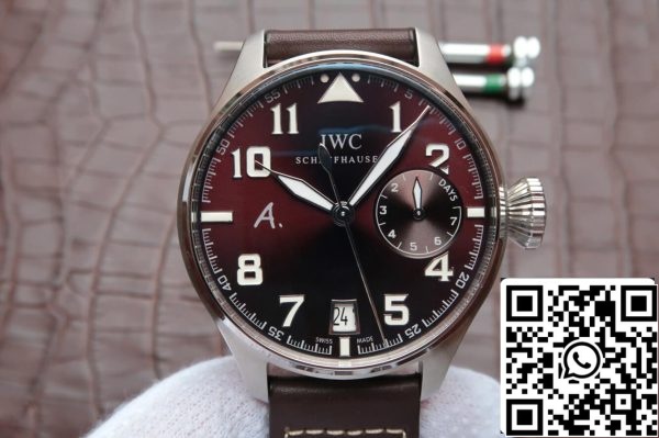 IWC Pilot IW500422 1 1 Най-доброто издание ZF Factory кафяв циферблат кожена каишка САЩ реплика часовник 4647 IWC Pilot IW500422 1: 1 Най-доброто издание ZF Factory кафяв циферблат кожена каишка