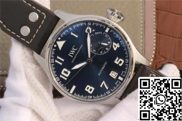 IWC Pilot IW500908 1 1 Best Edition ZF Factory Blue Dial US Replica Klocka 3049 IWC Pilot IW500908 1:1 Best Edition ZF Factory Blue Dial