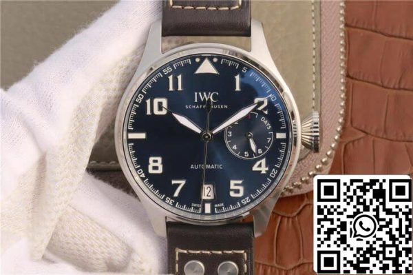 IWC Pilot IW500908 1 1 Best Edition ZF Factory Blue Dial US Replica Klocka 6462 IWC Pilot IW500908 1:1 Best Edition ZF Factory Blue Dial