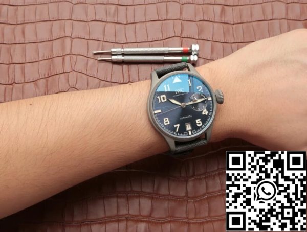 IWC Pilot IW500909 1 1 Best Edition MKS Factory Titanium Kerámia Limited Edition Blue Dial US Replica Watch 3287 IWC Pilot IW500909 1:1 Best Edition MKS Factory Titanium Kerámia Limited Edition Blue Dial