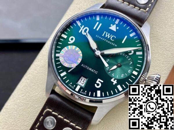 ساعة آي دبليو سي بايلوت IWC Pilot IW501015 1:1 أفضل إصدار من مصنع AZ Green Dial ساعة أمريكية مقلدة 9160 ساعة IWC Pilot IW501015 1:1 أفضل إصدار من مصنع AZ Green Dial