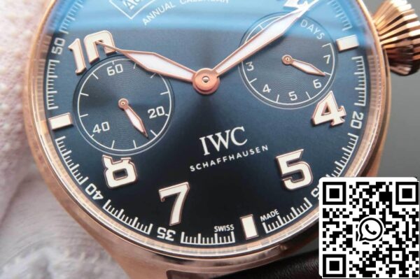 IWC Pilot IW502701 1 1 Best Edition ZF Factory Blue Dial US Replica Klocka 378 IWC Pilot IW502701 1:1 Best Edition ZF Factory Blue Dial