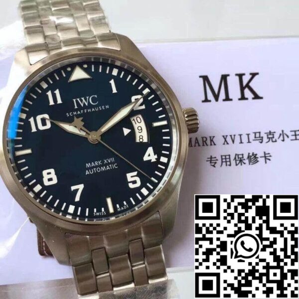 ساعة IWC Pilot Mark XVII IWC Pilot Mark XVII IW326501 MKS Factory 1:1 أفضل إصدار سويسري ETA2892 Blue Dial ساعة أمريكية مقلدة 4452 ساعة IWC Pilot Mark XVII IW326501 MKS Factory 1:1 أفضل إصدار سويسري ETA2892 Blue Dial