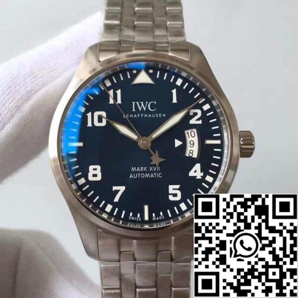 IWC 파일럿 마크 XVII IW326501 MKS 팩토리 1 1 베스트 에디션 스위스 ETA2892 블루 다이얼 미국 레플리카 시계 5792 IWC 파일럿 마크 XVII IW326501 MKS 팩토리 1:1 베스트 에디션 스위스 ETA2892 블루 다이얼